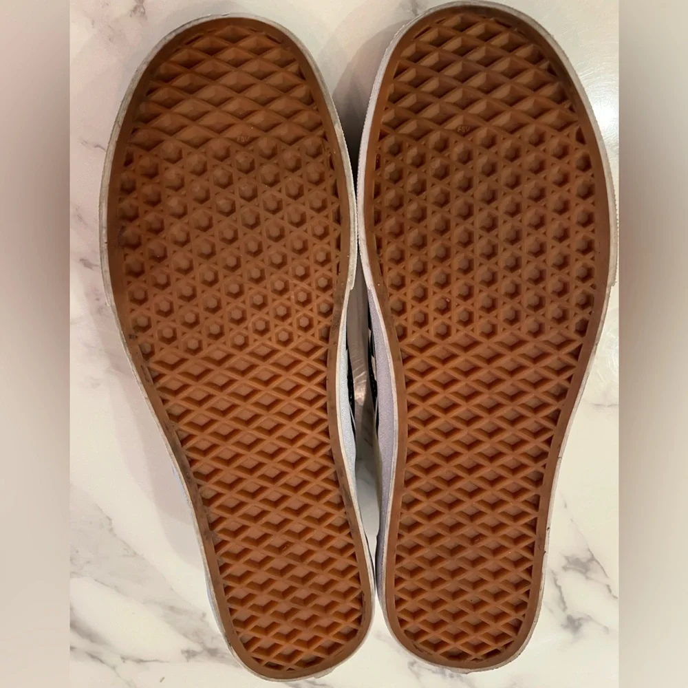 Vans men’s classic slip on shoes black/white men 10.5 women 8.5 - Picture 4 of 5